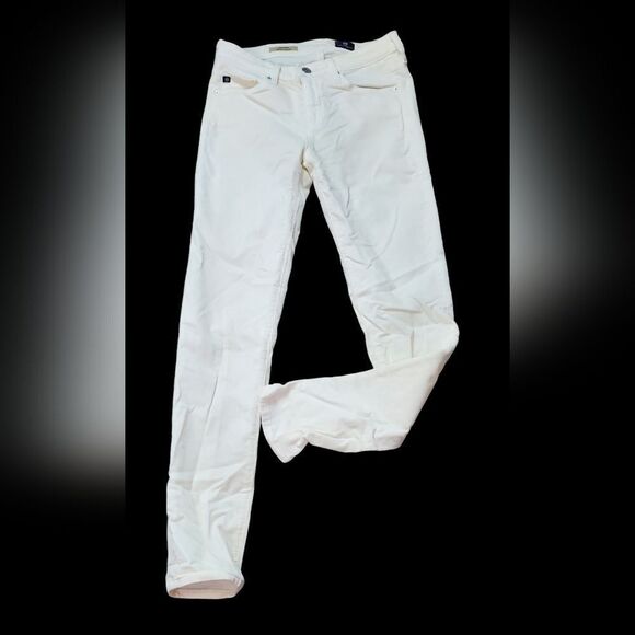 Adriano Goldschmied Designer Mid-Rise  Prima Cream Corduroy Pants - Picture 1 of 6